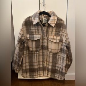 Zara Plaid Shacket